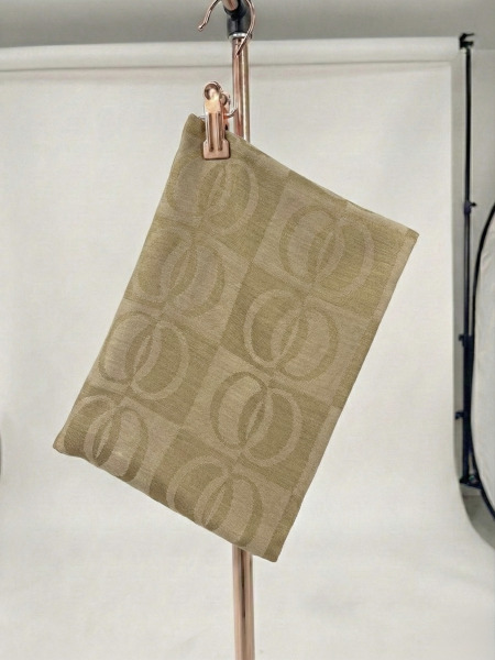 Naia Dama Desen Pamuklu Şal Gold