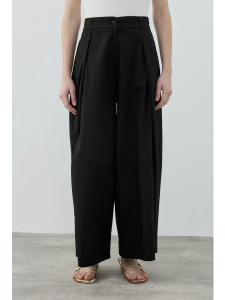 Basıc Bol Pantolon - Siyah