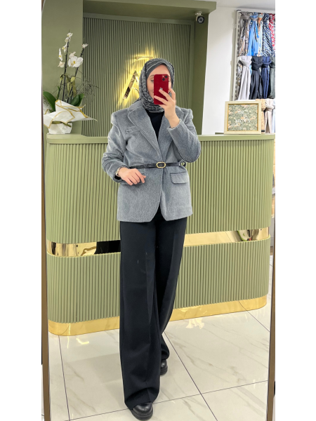 Alpaka Kemerli Ceket 